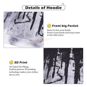 Wholesale Lightweight Kids Pullover <b>Hoodie</b> 3D Print Style Big Pocket Warm Winter Outfit Black Blue Fire - Product Image 6