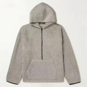 Sudadera con capucha de punto de mezcla de algodón 100% informal para hombre, color sólido antiarrugas con patrón de estampado y diseño de solapa personalizado, sudaderas con capucha para hombre - Product Image 1