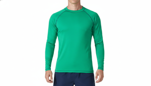Camiseta de Compresión para Hombre con Estampado de Transferencia de Calor Personalizado, Diseño OEM, Material de Spandex/Nylon, Manga Larga, Alta Calidad - Product Image 3