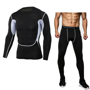 Ropa Deportiva Transpirable para Hombre, Conjunto de Camiseta y Pantalones Cortos para Gimnasio, Ropa de Entrenamiento - Product Image 3