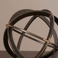 Sculpture décorative moderne en métal poli, artisanat d'art élégant pour la maison, le salon ou les fêtes, à prix avantageux