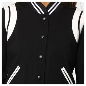 Veste universitaire très exigeante, respirante et de qualité supérieure pour femmes, offre spéciale de service OEM pour femmes, veste universitaire courte en satin à la mode - Product Image 3