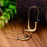 Magnifiques boucles d'oreilles en forme de canard, boucles d'oreilles en forme de cygne, boucles d'oreilles pour femmes, boucles d'oreilles plaquées or, boucles d'oreilles en forme de colombe, boucles d'oreilles en forme de canard de créateur, boucles d'oreilles délicates