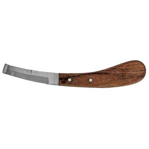 Cuchillo de pezuña Borde estrecho con mano derecha Mango de madera Marca Veterinaria - Product Image 2