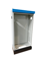 Armoire électrique extérieure en acier au carbone résistant aux intempéries IP55, revêtement en poudre bleu, boîte de distribution industrielle