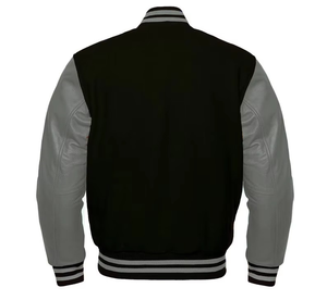 Chaqueta Varsity de Lona de Alta Calidad Personalizada para Hombre, Estilo Bomber, con Cuello Alto y Letras Bordadas - Product Image 6