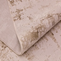 Tapis GOLDENMOON – Qualité Supérieure, Tendance Africaine, Style Belge, Design Moderne, Motif Floral, Zéro Poil, Tissé en Bambou