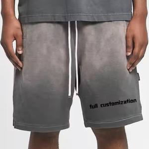 Pantalones cortos Hip Hop Unisex de gran tamaño diseño Vintage lavado ácido pantalones cortos para hombres algodón orgánico ropa de calle pantalones cortos disponibles en Pakistán - Product Image 5