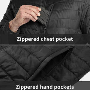 Chaqueta acolchada y de burbujas de temporada de invierno para hombres y mujeres en todos los colores y estilos Stand Collar Nuevo diseño Procesamiento recubierto - Product Image 3