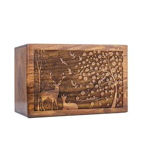 Handmade Rosewood <b>Urn</b> for Human <b>Ashes</b> Adult Personalized <b>Urn</b> <b>Pet</b> for Dogs Cats Handcrafted - Product Image 2