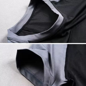 Camiseta Deportiva de Manga Corta para Hombre, Transpirable, Informal, para Gimnasio, Ejercicio, Correr, Deporte, Ajuste Holgado, Spandex/Algodón - Product Image 4