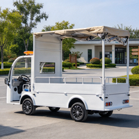 Voiturette de golf électrique 2 places, véhicule de transport de marchandises, hayon hydraulique, usage touristique