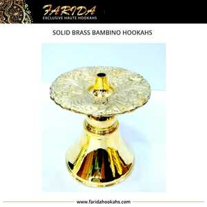 Juego de cachimba portátil pequeño de bambú de latón macizo egipcio de la mejor calidad, Incluye caja de manguera Shisha de vidrio con técnica de laca - Product Image 4