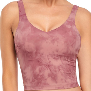 Haut pour Impact soutien-gorge de sport pour femmes soutien élevé sans couture Gym Yoga porter qualité grande taille respirant Fitness vêtements avant - Product Image 1