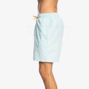 Maillot de bain à séchage rapide pour hommes personnalisé Short de plage 100% coton Motif solide Écologique - Product Image 4