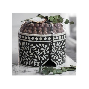 Support à gâteau en incrustation d'os couleur jaune dessus de table décorer pour les fêtes utiliser des bonbons en incrustation d'os et un support de décoration au chocolat - Product Image 2