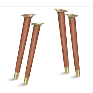 Patas de muebles cónicas rectas de madera Tough & Strong New Model para mesas y otomanas Versátil y duradero - Product Image 4