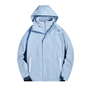 Veste coupe-vent pour homme de haute qualité en tissu uni pour l'hiver et ensemble de shorts à logo personnalisé imprimé numériquement en 2 pièces - Product Image 4