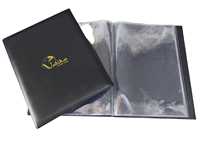 Porte-menu de restaurant en cuir PU italien de luxe 2024, durable, promotionnel, avec logo personnalisé pour les hôtels, les boutiques, les bars à vin