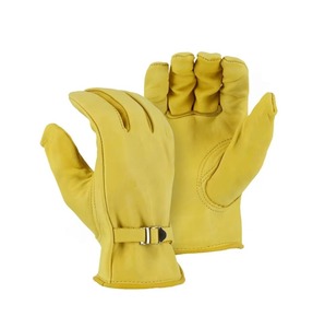 Mayorista Guantes de cuero vacuno Guantes DE SEGURIDAD amarillos para conducir - Product Image 2