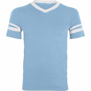 Camiseta Deportiva con Estampado Gráfico a Rayas Raglán, Corte Regular, para Entrenamiento, Casual, Fútbol, Ropa Deportiva, Jersey de Béisbol, Subida por Dress Sports - Product Image 4