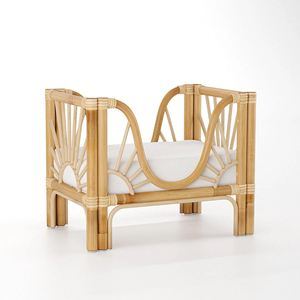 Cama de ratán de alta calidad de fábrica directa de Vietnam para gatos cama tejida natural para mascotas hecha a mano en Vietnam - Product Image 1