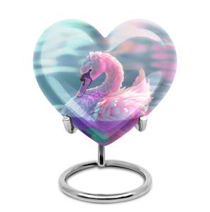 คนรักหงส์โกศสำหรับการเผาขี้เถ้าทันสมัยสำหรับมนุษย์ของที่ระลึกตกแต่งสำหรับขี้เถ้าโกศทารกหงส์ของที่ระลึก - Product Image 4