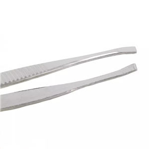 Pinzas de depilación de cejas de belleza de Punta inclinada de acero inoxidable con etiqueta privada personalizada - Product Image 5