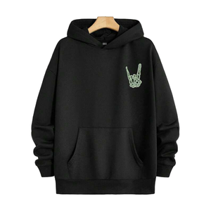 เสื้อกันหนาวมีฮู้ดสำหรับผู้ชาย, เสื้อกันหนาวผ้าฝ้าย100% แบบสวมหัวทรงหลวมมีฮู้ดสำหรับคู่รัก - Product Image 1