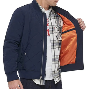 Chaqueta de bombardero de hombre con estilo personalizado con precio barato Chaquetas de bombardero de alta calidad de fabricación de servicio OEM - Product Image 5