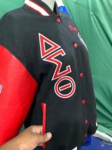 VESTE DELTA SIGMA VESTE VARSITY ROUGE SLEEVES-HSE - Product Image 3