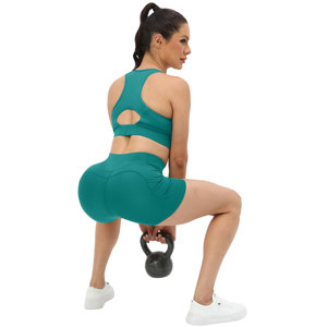 Shorts de sport taille mi-haute pour femme avec poches, idéal pour le yoga, la gym, la course à pied et la compression – Meilleures ventes 2026 - Product Image 4