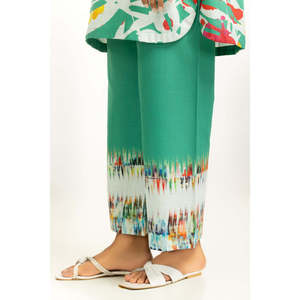 Ensemble Coordonné IPST-55034 en Crêpe Imprimé Effet Croisé, Tenue Décontractée 2 Pièces avec Short et Manches Trois-Quarts, Tailles XS à 3XL pour Printemps/Été - Product Image 6