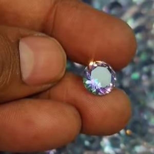 335 piezas de cuarzo místico 10mm faceta redonda 960 Cts Iroc ventas alta calidad Topacio místico corte de piedras preciosas sueltas US $132 para todos - Product Image 5