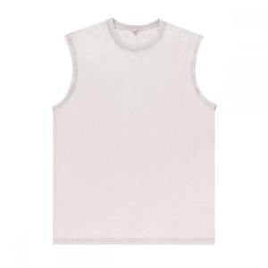 <b>Men</b> Washed <b>Vest</b> Breathable Vintage Running Sleeveless Shirts Darc Sports Fitness Top Trend <b>Mens</b> <b>Training</b> Crewneck Tank Tops - Product Image 2