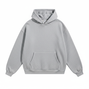 Sweat à capuche en polaire polyester pour homme, de haute qualité, streetwear, imprimé, motif uni, respirant, sur mesure - Product Image 1
