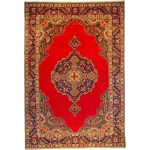 Tapis persan Tabriz unique en son genre, 11'4 x 7'9 - Product Image 1