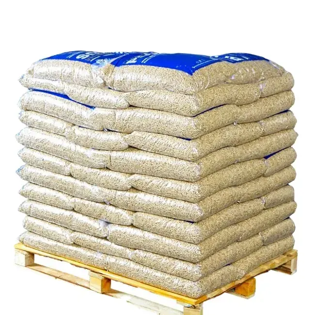 WOOD PELLETS 15kg bags/Euro Pallet for sale