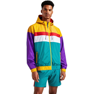 ชุดวอร์มกันลมแบบยูนิเซ็กส์คุณภาพสูงใหม่ชุดวอร์มผ้าไนลอนสำหรับผู้ชายขนาดพิเศษ - Product Image 1