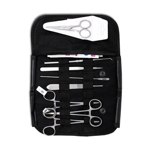 Kits chirurgicaux pour étudiants 9 pièces avec porte-aiguille pince à épiler détartreur ciseaux sonde ensemble de bronzage chirurgical - Product Image 5