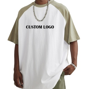 Custom Breathable Men's T <b>Shirt</b> Heavyweight <b>100</b>% Cotton Drop Shoulder Oversized Raglan Sleeve T <b>Shirt</b> Custom MadeT <b>Shirt</b> - Product Image 1