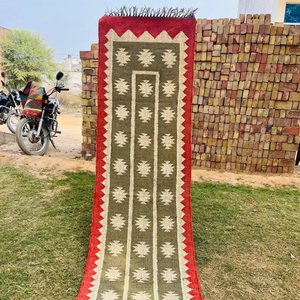 Moderno hogar hecho a mano corredor Kilim tejido lana yute Interior Exterior sofá sala de estar corredor lana yute alfombra suave y versátil - Product Image 1