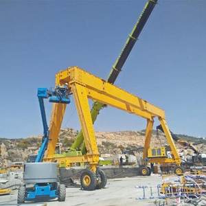 גומי <span class=keywords><strong>tyre</strong></span> gantry מנוף 50 טון 80 טון 100 טון רכבת עגורן עבור נע גגון - Product Image 6