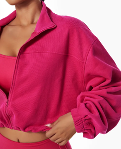 Sweat à capuche pour femmes Color Block Chenille Black Boxy Luxury Kids Plain Hoodies - Product Image 2