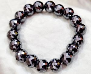 10 Pcs 10 MM Black Moissanite Faceted Moissanite <b>Bracelet</b> Used For Beads Other necklace - Product Image 1