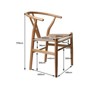 เก้าอี้รับประทานอาหาร Jessica พร้อมเชือกทอและวัสดุไม้สักคุณภาพสูงจากธรรมชาติสําหรับใช้ในร่มกลางแจ้ง - Product Image 3