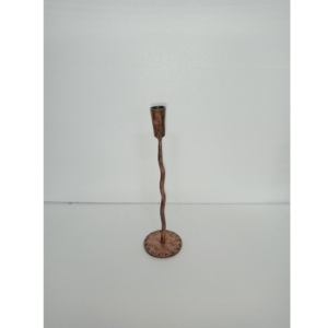 Iron Handicraft Flameless <b>Candle</b> Holder Natural Finish Eco-Friendly Antique Color <b>for</b> Christmas Decor-Vintage Luxury Ambience - Product Image 1