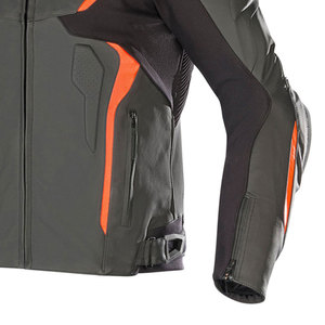 2025 New Professional Men's Breathable Waterproof Windproof PU Leather Customizable Motorbike <b>Racing</b> <b>Jacket</b> Custom Logo Design - Product Image 4