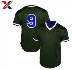 Vente en gros de maillots de baseball 100% polyester unisexes pour adultes, uniforme d'équipe professionnel de haute qualité, respirant, à séchage rapide, anti-UV - Product Image 5