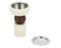 Brûleur d'encens artisanal en bois d'acacia et métal, écologique et durable, couleur et taille personnalisables - Cadeau religieux arabe pour le Ramadan, décoration islamique pour la maison